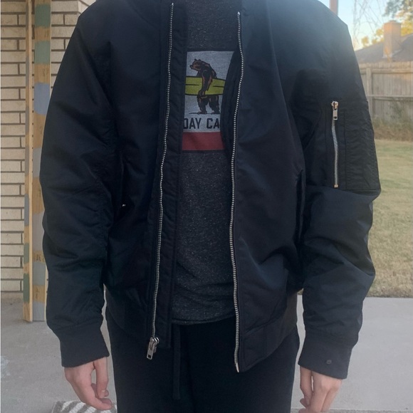 Abercrombie and Fitch Mens Bomber Jacket - Picture 4 of 5